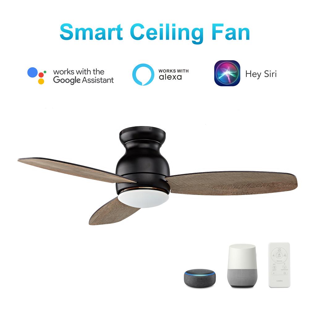 Trento 44-inch Smart Ceiling Fan with Remote, Light Kit Included, Works with Google Assistant, Amazo