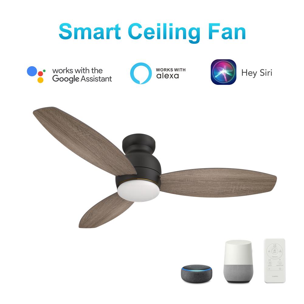 Trento 52-inch Smart Ceiling Fan with Remote, Light Kit Included, Works with Google Assistant, Amazo