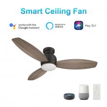 Carro USA VS523Q-L12-BG-1 - Trento 52-inch Smart Ceiling Fan with Remote, Light Kit Included, Works with Google Assistant, Amazo