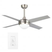 Carro USA WGS-484C-L11-SC-1 - Nova 48-inch Indoor Smart Ceiling Fan with LED Light Kit & Wall Control, Works with A