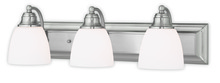 Livex Lighting 10503-91 - 3 Light Brushed Nickel Bath Light