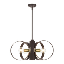 Livex Lighting 46425-07 - 6 Lt Bronze Chandelier