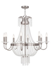 Livex Lighting 51848-91 - 8 Light Brushed Nickel Chandelier