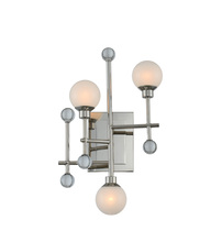 Kalco 508620PN - Mercer 3 Light Wall Sconce