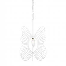 Varaluz 330M01WH - Monarch Butterfly 1-Lt Mini Pendant - White