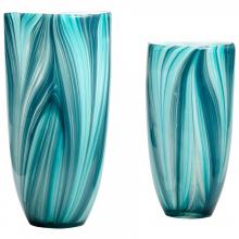 Cyan Designs 05182 - Turin Vase Turquoise Blue - Large