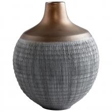 Cyan Designs 09006 - Osiris Vase Charcoal Grey And Bronze - Large