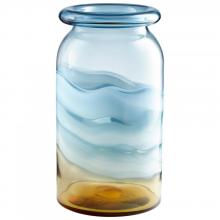 Cyan Designs 09187 - Dusk On The Horizon Vase Amber And Blue - Medium