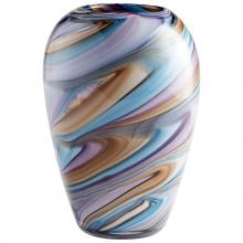Cyan Designs 09523 - Borealis Vase Sky Blue Cafe Swirl - Small