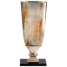 Cyan Designs 09766 - Chalice Vase - Verdi Platinum Glass - Small