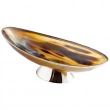 Cyan Designs 09836 - Cerith Tray Horn And Silver - Small