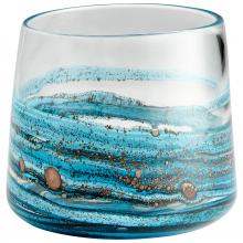 Cyan Designs 09984 - Rogue Vase Blue & Gold Dust