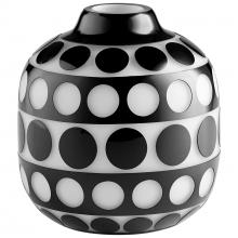 Cyan Designs 11087 - Petroglyph Vase Black And White - Small