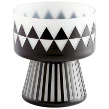 Cyan Designs 11090 - Vector Vase Black And White - Small