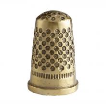 Cyan Designs 11234 - Sewing Thimble Token Aged Brass