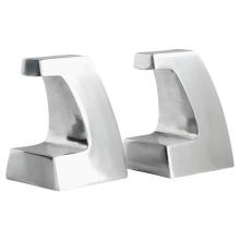 Cyan Designs 11659 - Apostrophe Bookends Designed by J Kent Martin Polished Aluminum