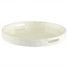 Cyan Designs 11687 - Triton Round Tray Designed by J Kent Martin Pearl - Large