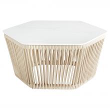 Cyan Designs 11753 - Hexagon Table White Beige