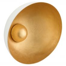 Cyan Designs 12146 - Esfera Wall Bowl | White | Gold - Medium