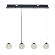 Trans Globe MDN-1634 BK - Sunburst 4 - Light LED Linear Pendant