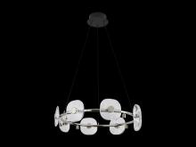 Golden 5028-8 CH - Celestia LED 8 Light Chandelier in Chrome