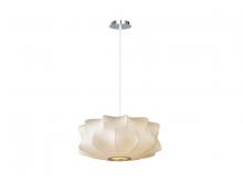 Avenue Lighting HF2111 - Melrose Pl. Collection White Fabric Pendant Like Hanging Fixture