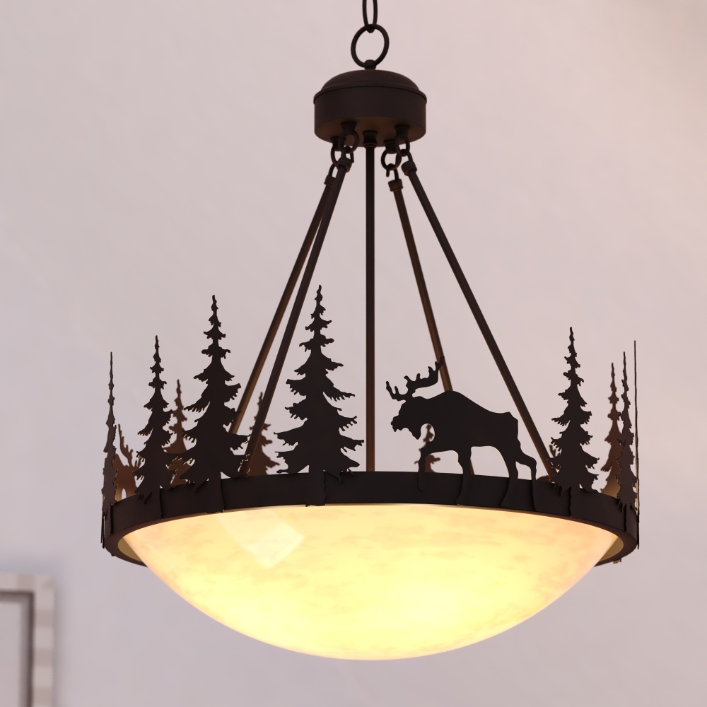 Vaxcel International Yellowstone Bowl Pendant - Thumbnail 3