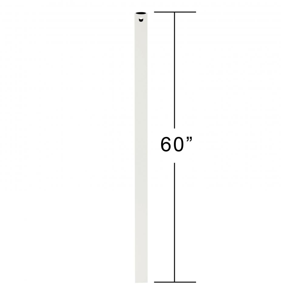 60 Inch Ceiling Fan Downrod Satin White 
