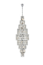 Elegant 1050SR30C - Adaline 30 inch Chandelier in Chrome