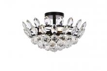 Elegant 1105F16BK - Emilia 16 Inch Flush Mount in Black