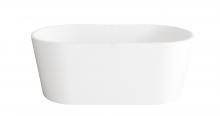 Elegant BT30159GW-WHT - Bathtub 59.1 x 29.5 x 23 GW with WHT drain kit
