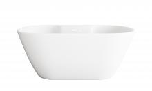 Elegant BT30559GW-WHT - Bathtub 59.1 x 29.9 x 22.8 Glossy White