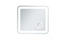 Elegant MRE52730 - Lux 27in x 30in Hardwired LED mirror with magnifier & color changing temperature 3000K/4200K/6000K