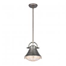 ELK Home 67765/1 - Urbanite 9'' Wide 1-Light Mini Pendant - Weathered Zinc
